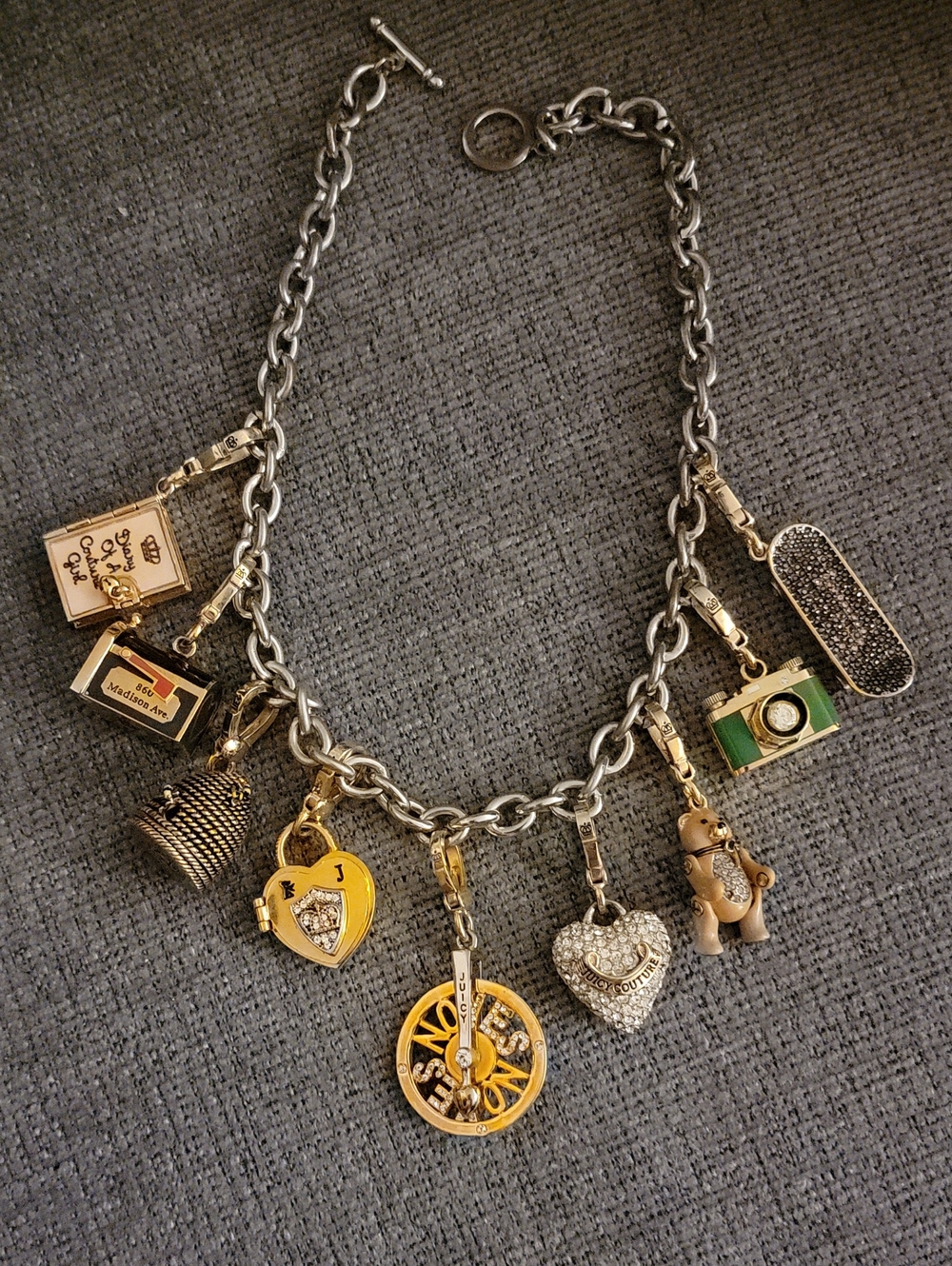 Vintage Y2K Juicy Couture Charm Necklace
